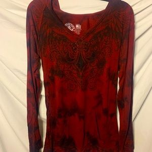 Woman’s Affliction long sleeve Large